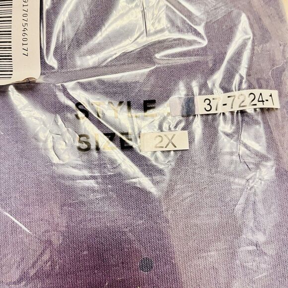 Woman Within Women's Plus Size 2X Fleece Sweatshirt Denim Blue Made In Taiwan - Picture 8 of 9